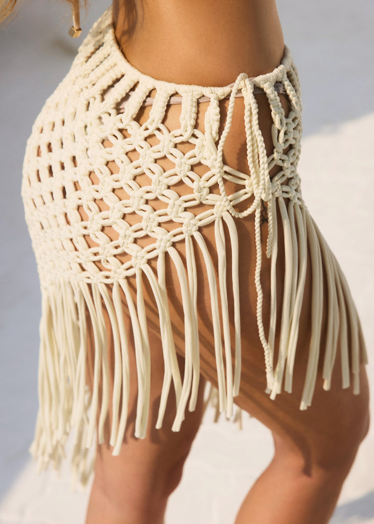 Isla Handmade Fringe Skirt UAE